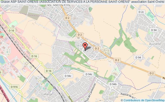plan association Asp Saint-orens (association De Services A La Personne Saint-orens° Saint-Orens-de-Gameville