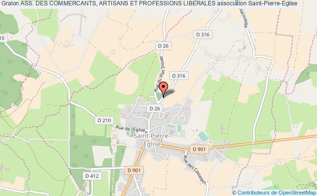 plan association Ass. Des Commercants, Artisans Et Professions Liberales Saint-Pierre-Église