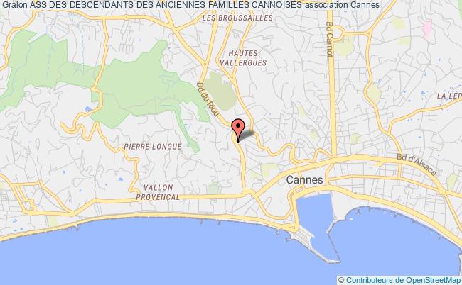 plan association Ass Des Descendants Des Anciennes Familles Cannoises Cannes