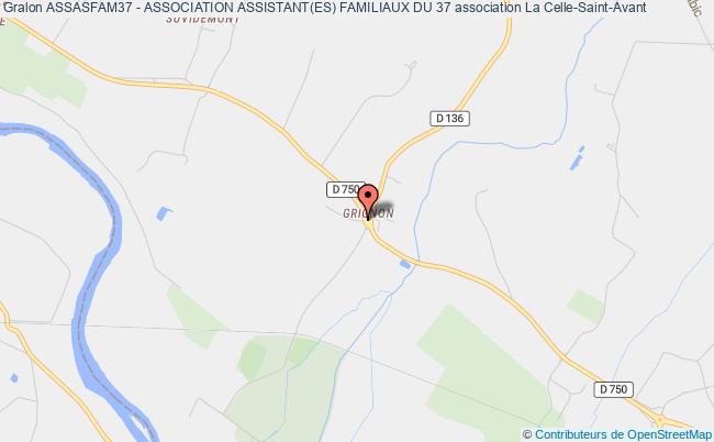 plan association Assasfam37 - Association Assistant(es) Familiaux Du 37 Celle-Saint-Avant