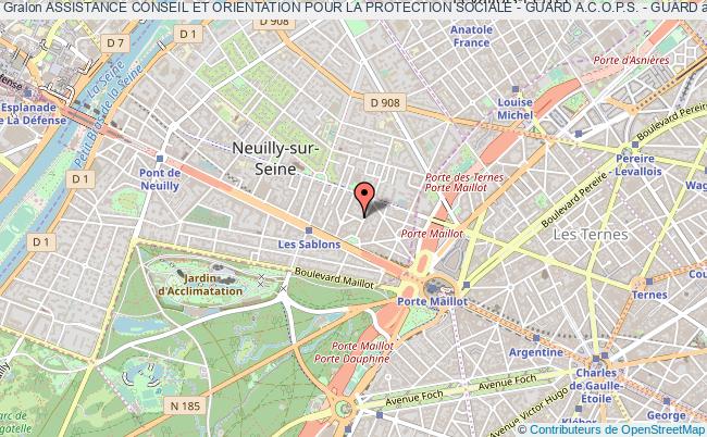 plan association Assistance Conseil Et Orientation Pour La Protection Sociale - Guard A.c.o.p.s. - Guard Neuilly-sur-Seine