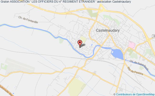 plan association Association ' Les Officiers Du 4° Regiment Etranger ' Castelnaudary