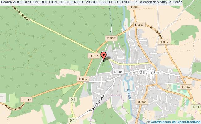plan association Association, Soutien, DÉficiences Visuelles En Essonne -91- Milly-la-Forêt