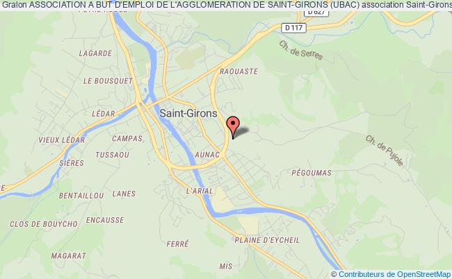 plan association Association A But D'emploi De L'agglomeration De Saint-girons (ubac) Saint-Girons