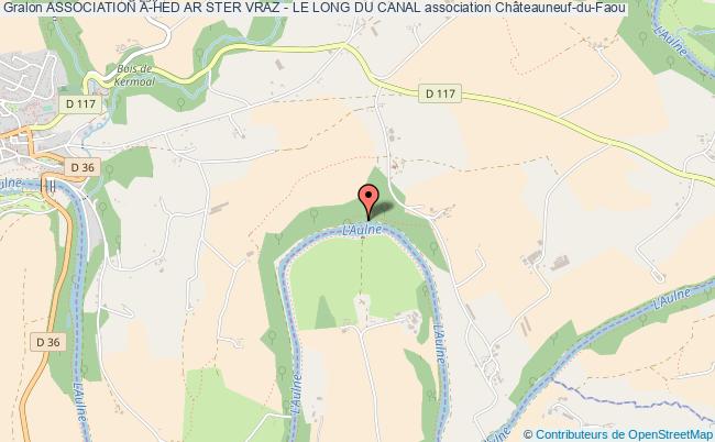 plan association Association A-hed Ar Ster Vraz - Le Long Du Canal Châteauneuf-du-Faou