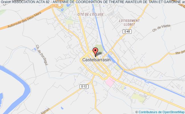 plan association Association Acta 82 - Antenne De Coordination De Theatre Amateur De Tarn Et Garonne Castelsarrasin