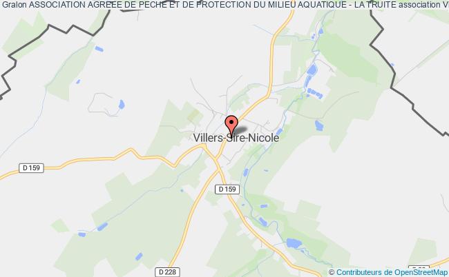 plan association Association Agreee De Peche Et De Protection Du Milieu Aquatique - La Truite Villers-Sire-Nicole