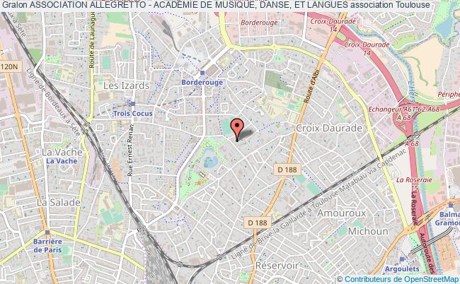 plan association Association Allegretto - AcadÉmie De Musique, Danse, Et Langues Toulouse