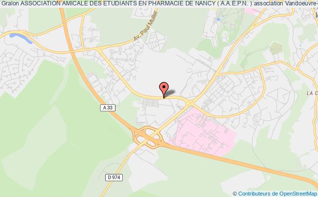 plan association Association Amicale Des Etudiants En Pharmacie De Nancy ( A.a.e.p.n. ) Vandoeuvre-lès-Nancy