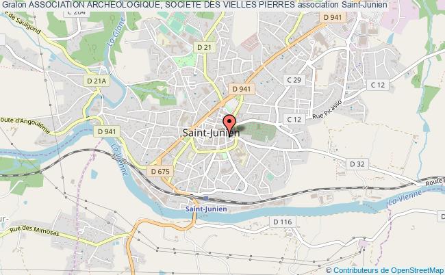 plan association Association Archeologique, Societe Des Vielles Pierres Saint-Junien
