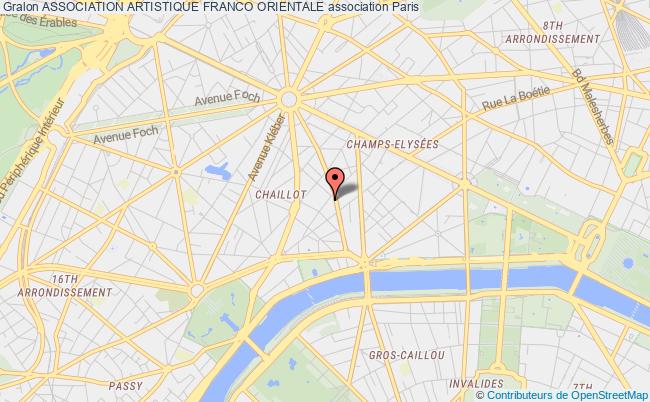 plan association Association Artistique Franco Orientale Paris