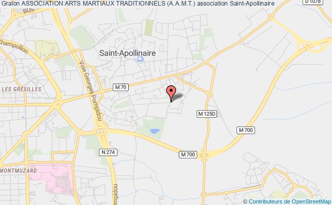plan association Association Arts Martiaux Traditionnels (a.a.m.t.) Saint-Apollinaire