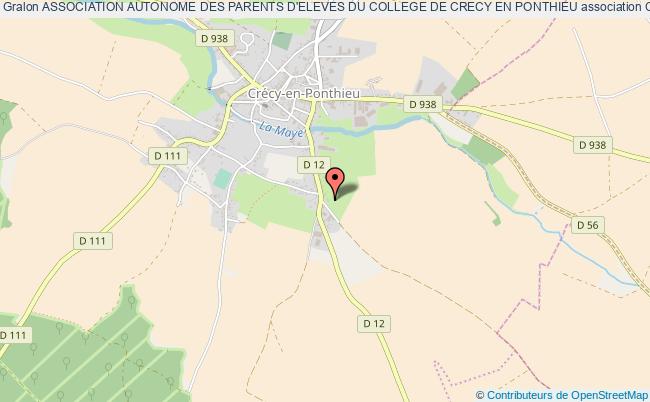 plan association Association Autonome Des Parents D'eleves Du College De Crecy En Ponthieu Crécy-en-Ponthieu