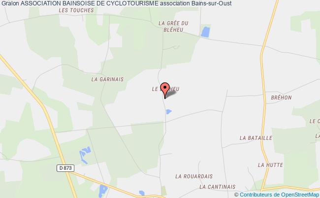 plan association Association Bainsoise De Cyclotourisme Bains-sur-Oust