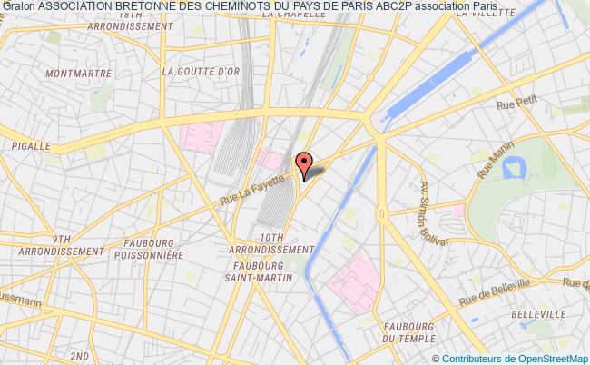 plan association Association Bretonne Des Cheminots Du Pays De Paris Abc2p Paris