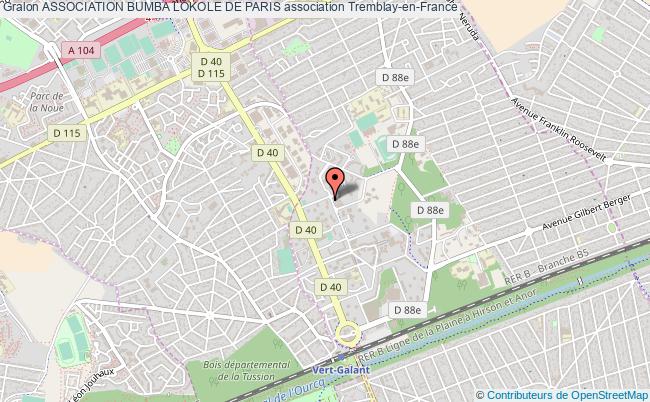 plan association Association Bumba Lokole De Paris Tremblay-en-France
