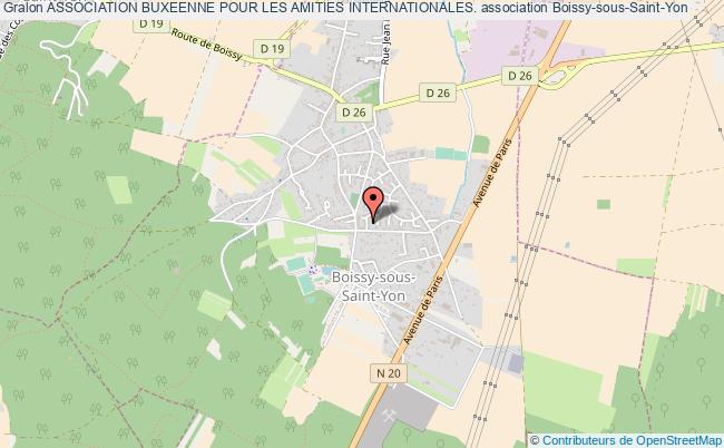 plan association Association Buxeenne Pour Les Amities Internationales. Boissy-sous-Saint-Yon