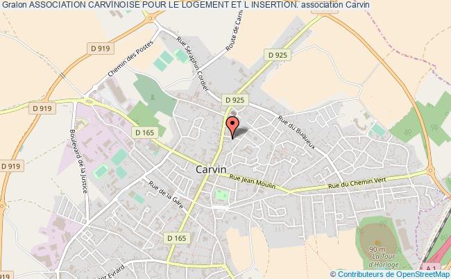 plan association Association Carvinoise Pour Le Logement Et L Insertion. Carvin