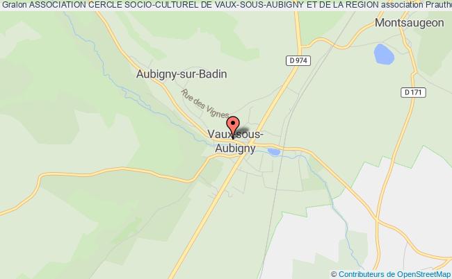 ASSOCIATION CERCLE SOCIO-CULTUREL DE VAUX-SOUS-AUBIGNY ET DE LA REGION