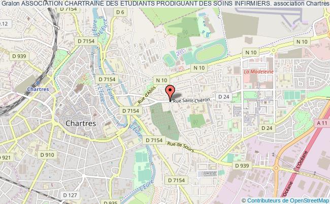 plan association Association Chartraine Des Etudiants Prodiguant Des Soins Infirmiers. Chartres