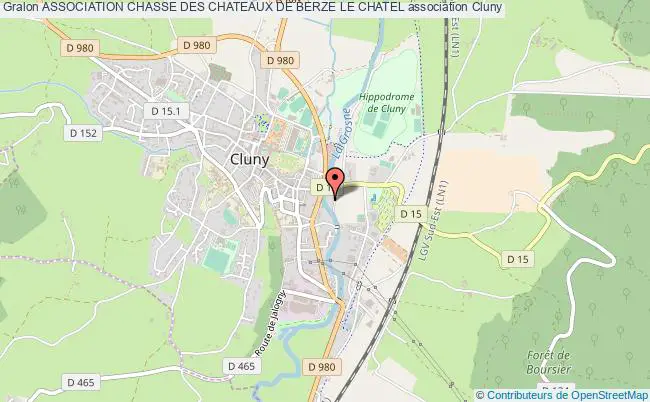 plan association Association Chasse Des Chateaux De Berze Le Chatel Cluny