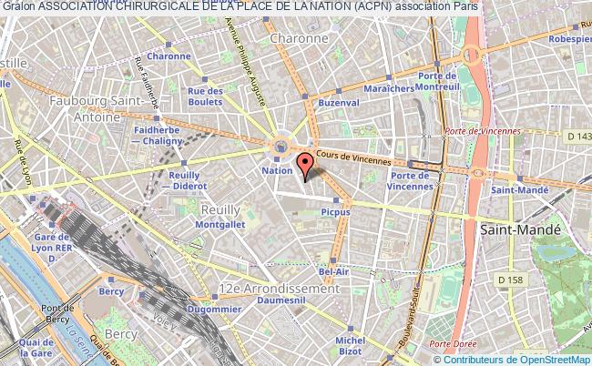 plan association Association Chirurgicale De La Place De La Nation (acpn) Paris