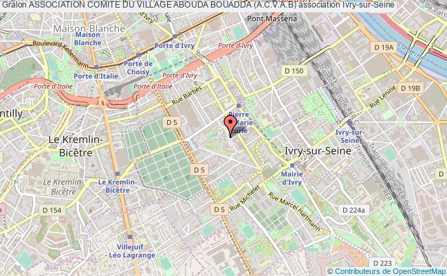 plan association Association Comite Du Village Abouda Bouadda (a.c.v.a.b) Ivry-sur-Seine