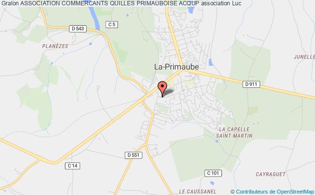 plan association Association Commercants Quilles Primauboise Acqup Luc-la-Primaube