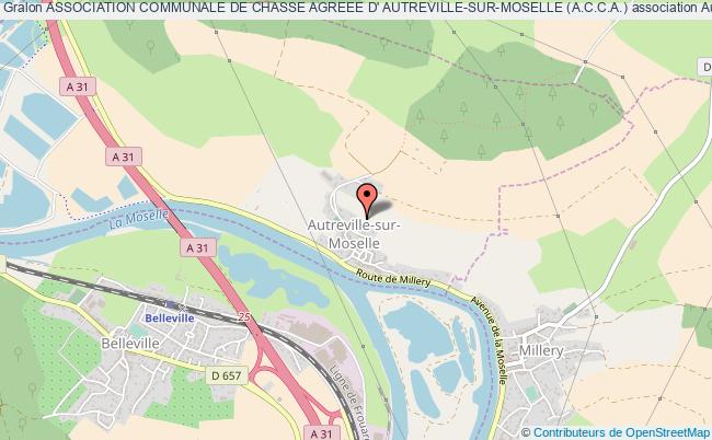 plan association Association Communale De Chasse Agreee D' Autreville-sur-moselle (a.c.c.a.) Autreville-sur-Moselle