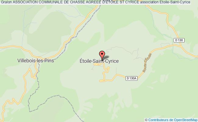 ASSOCIATION COMMUNALE DE CHASSE AGREEE D'ETOILE ST CYRICE