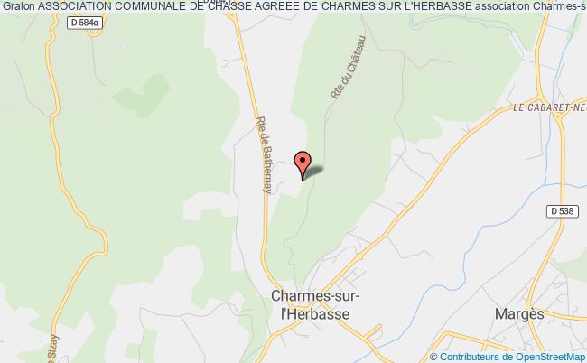 plan association Association Communale De Chasse Agreee De Charmes Sur L'herbasse Charmes-sur-l'Herbasse