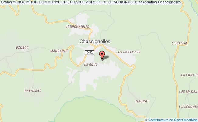 ASSOCIATION COMMUNALE DE CHASSE AGREEE DE CHASSIGNOLES