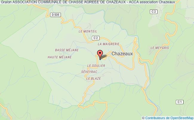 ASSOCIATION COMMUNALE DE CHASSE AGREEE DE CHAZEAUX - ACCA