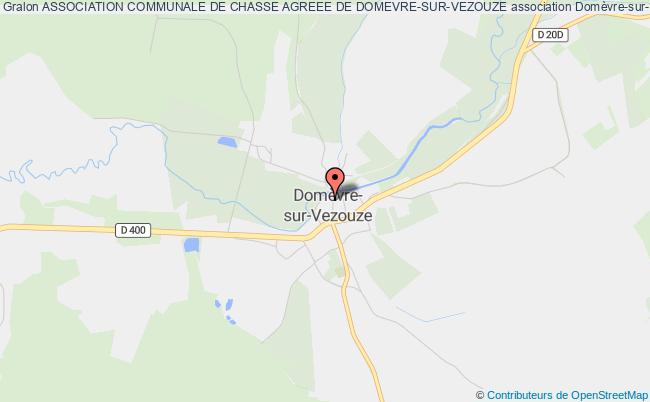 ASSOCIATION COMMUNALE DE CHASSE AGREEE DE DOMEVRE-SUR-VEZOUZE