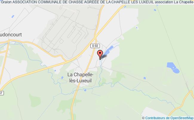 ASSOCIATION COMMUNALE DE CHASSE AGRÉÉE DE LA CHAPELLE LES LUXEUIL