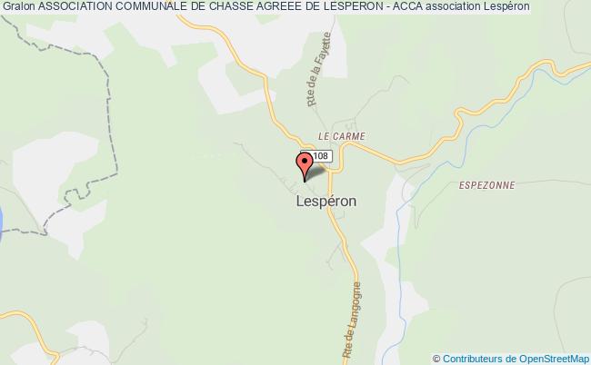ASSOCIATION COMMUNALE DE CHASSE AGREEE DE LESPERON - ACCA