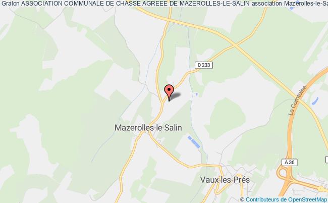 ASSOCIATION COMMUNALE DE CHASSE AGREEE DE MAZEROLLES-LE-SALIN
