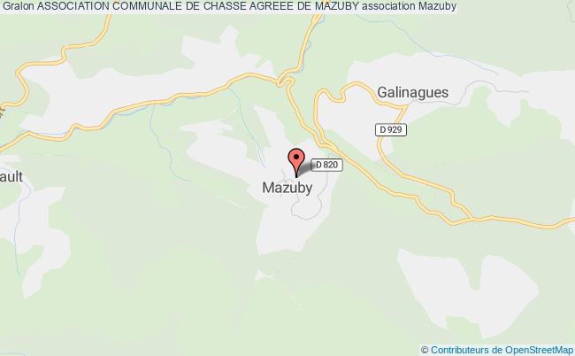 ASSOCIATION COMMUNALE DE CHASSE AGREEE DE MAZUBY