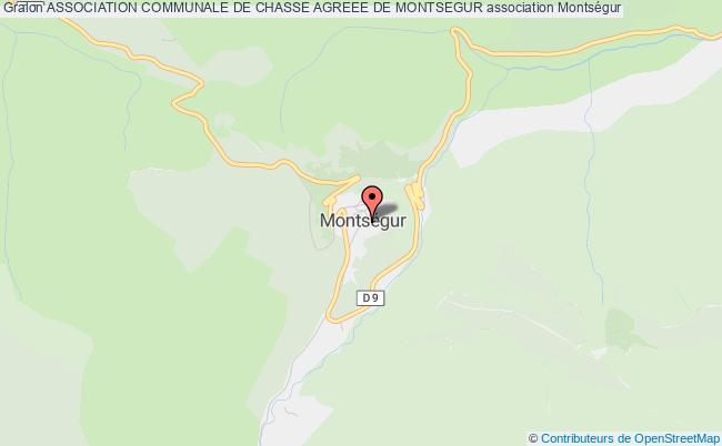 plan association Association Communale De Chasse Agreee De Montsegur Montségur
