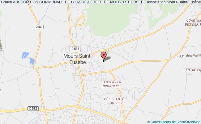 plan association Association Communale De Chasse Agreee De Mours St Eusebe Mours-Saint-Eusèbe