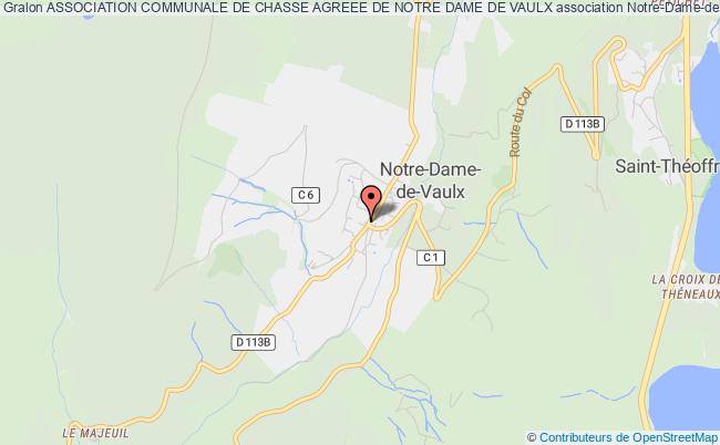 ASSOCIATION COMMUNALE DE CHASSE AGREEE DE NOTRE DAME DE VAULX