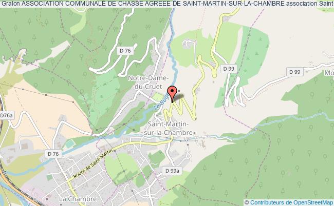 plan association Association Communale De Chasse Agreee De Saint-martin-sur-la-chambre Saint-Martin-sur-la-Chambre