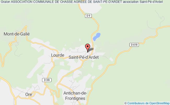 plan association Association Communale De Chasse Agreee De Saint-pe-d'ardet Saint-Pé-d'Ardet