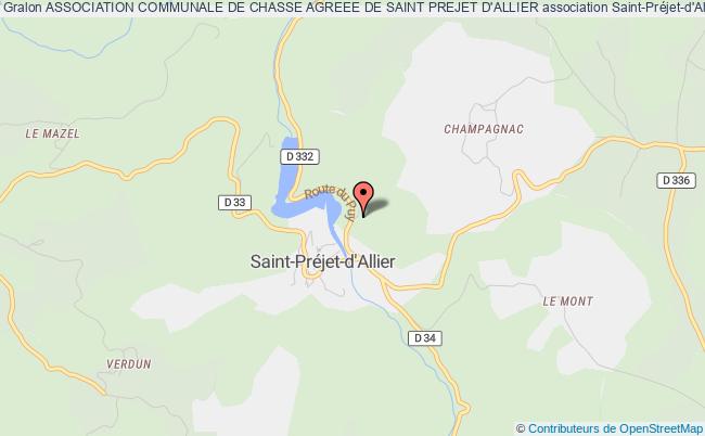 plan association Association Communale De Chasse Agreee De Saint Prejet D'allier Saint-Préjet-d'Allier