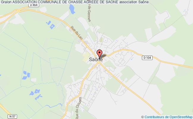 plan association Association Communale De Chasse AgrÉÉe De Saone Saône