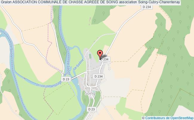 plan association Association Communale De Chasse AgrÉÉe De Soing Soing-Cubry-Charentenay