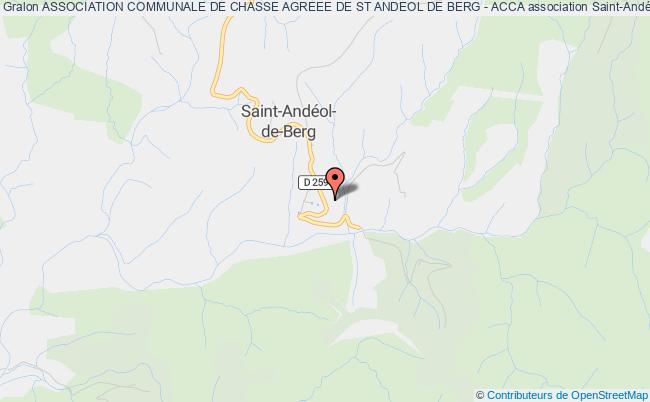 ASSOCIATION COMMUNALE DE CHASSE AGREEE DE ST ANDEOL DE BERG - ACCA