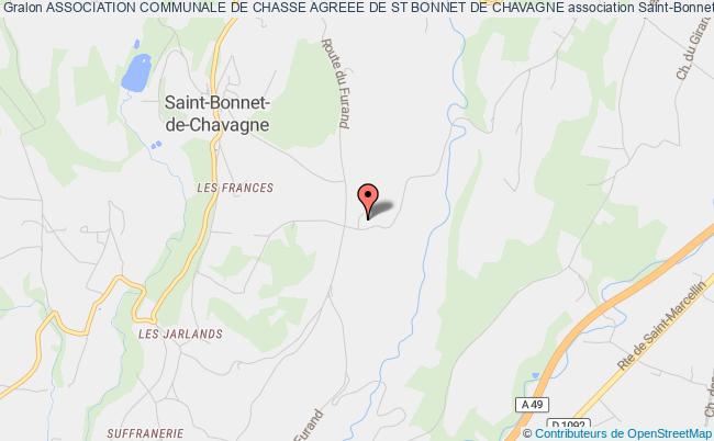 plan association Association Communale De Chasse Agreee De St Bonnet De Chavagne Saint-Bonnet-de-Chavagne