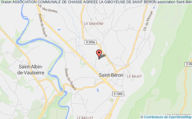 ASSOCIATION COMMUNALE DE CHASSE AGREEE LA GIBOYEUSE DE SAINT BERON