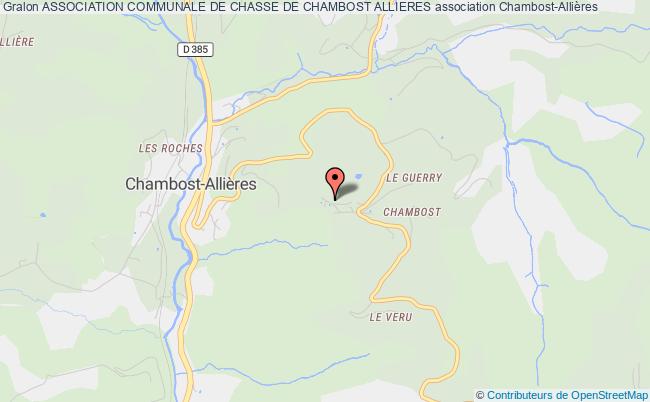 ASSOCIATION COMMUNALE DE CHASSE DE CHAMBOST ALLIERES